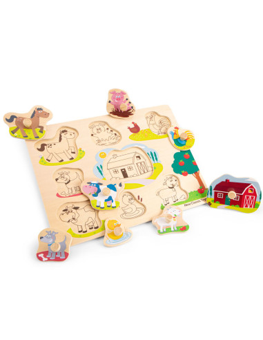 Puzzle lemn Ferma 9 piese NEW,NC10430