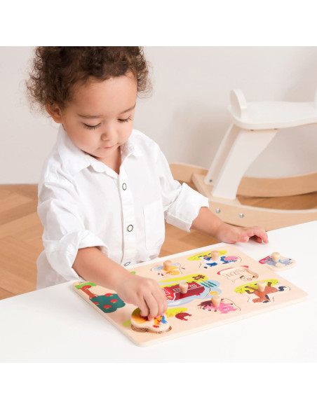 Puzzle lemn Ferma 9 piese NEW,NC10430