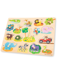 Puzzle lemn Safari 17 piese NEW,NC10441 2