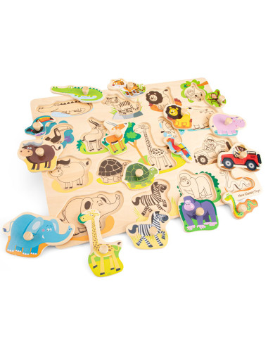 Puzzle lemn Safari 17 piese NEW,NC10441