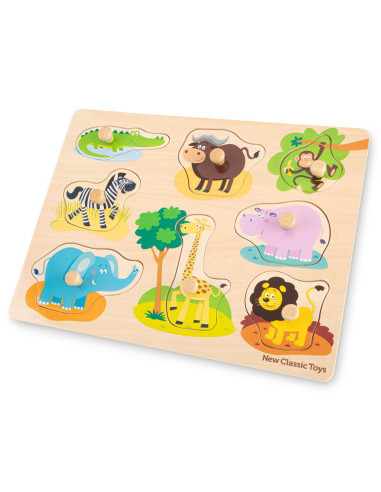 Puzzle lemn Safari 9 piese NEW,NC10431