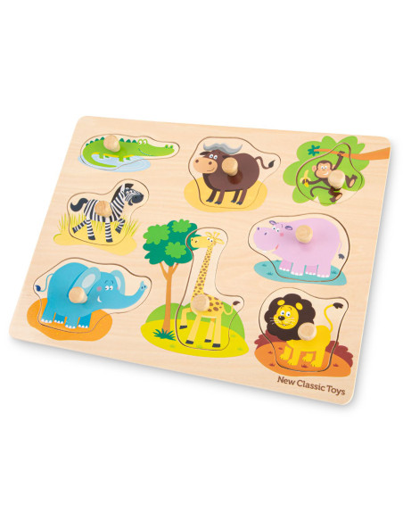 Puzzle lemn Safari 9 piese NEW,NC10431