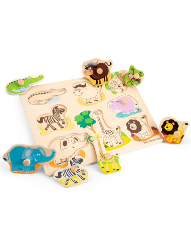 Puzzle lemn Safari 9 piese NEW,NC10431
