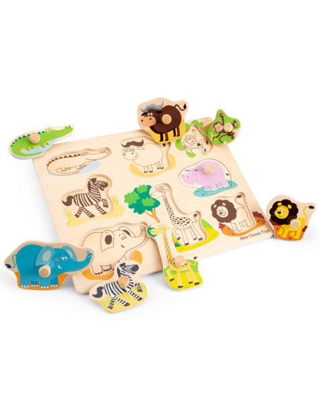 Puzzle lemn Safari 9 piese NEW,NC10431