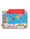 Puzzle si poster Harta lumii (limba engleza 150 piese) WORLD