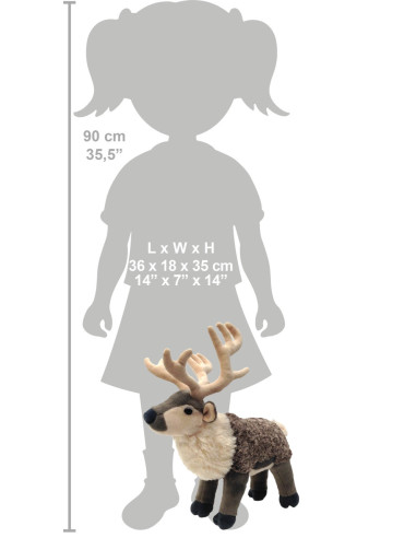 Ren - Jucarie Plus Wild Republic 30 cm,WR17700