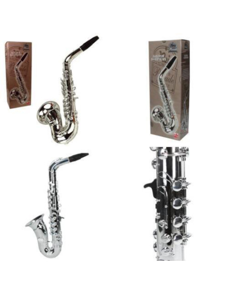 Saxofon plastic metalizat, 8 note,RG284
