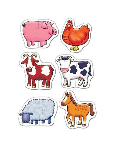 Set 6 puzzle Ferma (2 piese) FARMYARD,OR202
