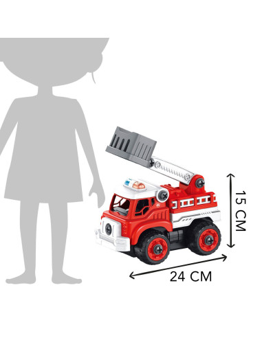 Set constructie Camion Pompieri cu radiocomanda,BK9022 Set constructie Camion Pompieri cu radiocomanda,BK9022