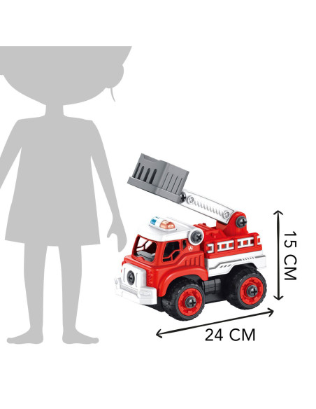 Set constructie Camion Pompieri cu radiocomanda,BK9022 Set constructie Camion Pompieri cu radiocomanda,BK9022