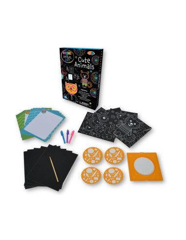 Set Creatie Scratch & Spiral - Animale Dragute,BB182