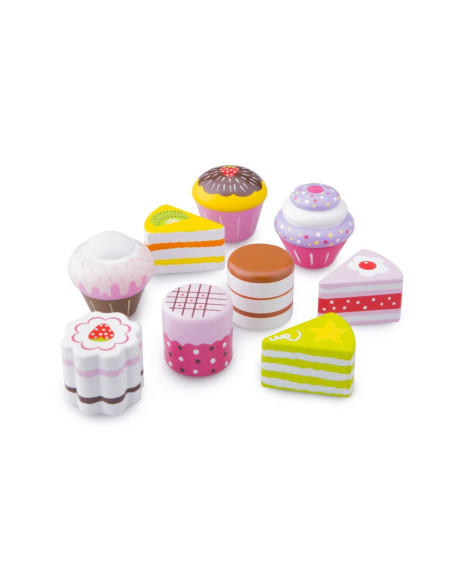 Set de 9 prajituri in cutie de cadou,NC0626