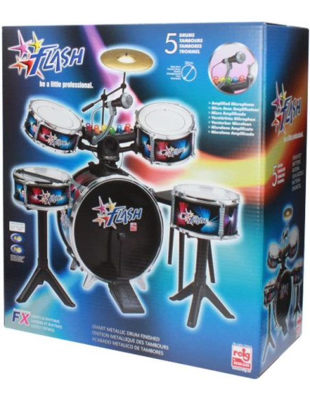 Set tobe (baterie) FLASH, cu lumini si microfon,RG619