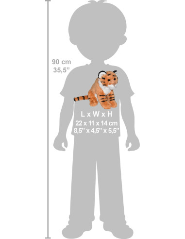 Tigru - Jucarie Plus Wild Republic cu Sunet,WR23325