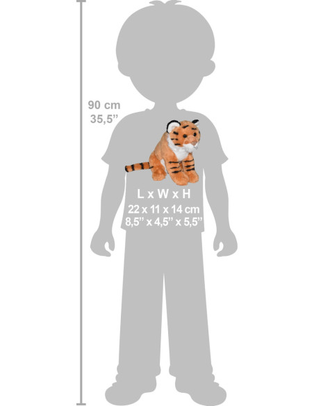 Tigru - Jucarie Plus Wild Republic cu Sunet,WR23325