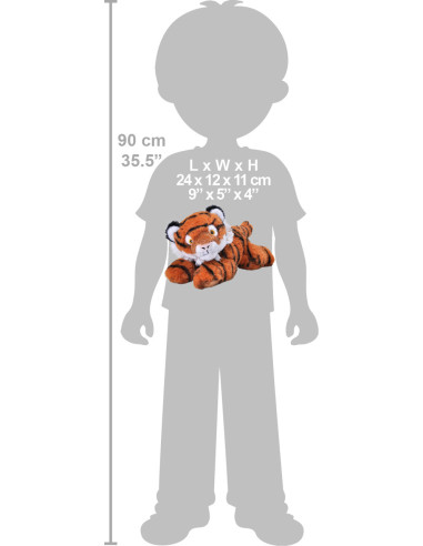 Tigru Ecokins - Jucarie Plus Wild Republic 20 cm,WR24799