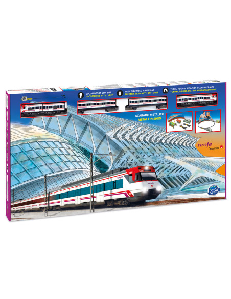 Trenulet electric calatori Cercanias RENFE cu