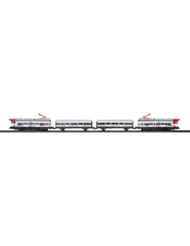 Trenulet electric calatori Cercanias RENFE cu