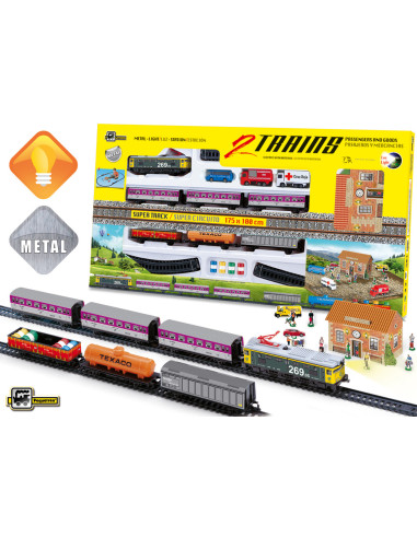 Trenulet electric calatori si marfa DOBLE TREN,SE8412514009004