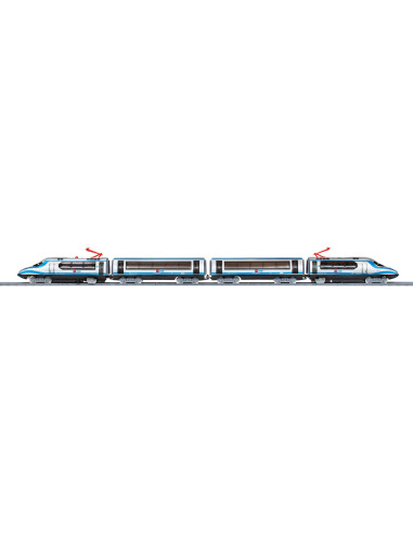 Trenulet electric High Speed cu statie, indicator de sina si