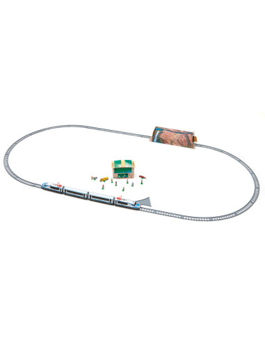 Trenulet electric High Speed cu statie, indicator de sina si