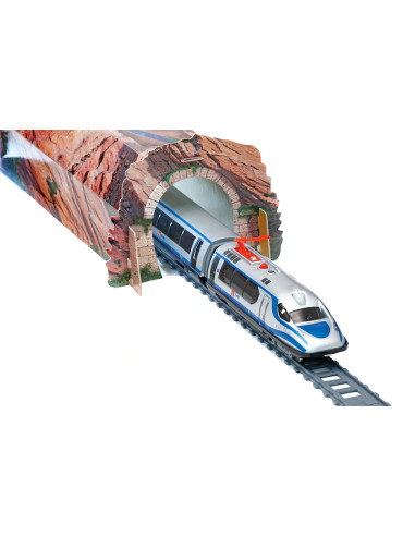 Trenulet electric High Speed cu statie, indicator de sina si