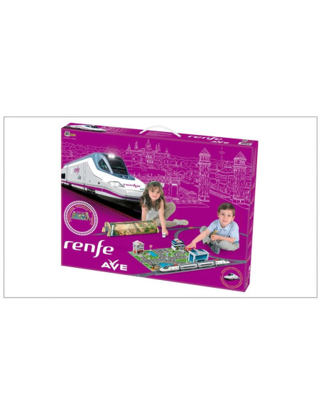 Trenulet electric High Speed RENFE cu statie, tunel si