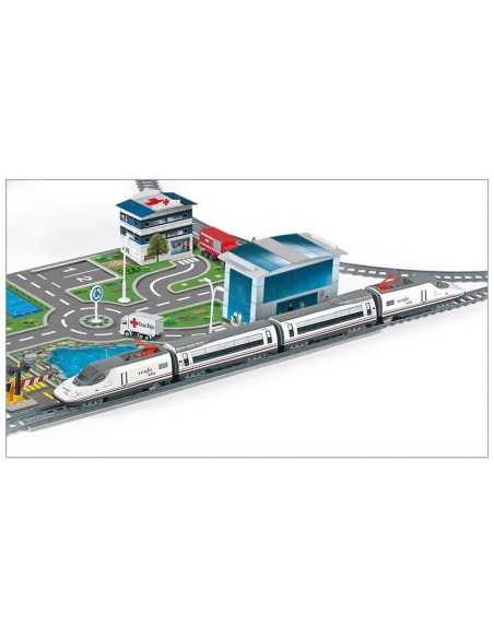 Trenulet electric High Speed RENFE cu statie, tunel si