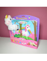 BBWW001,Unicornul Meu Stralucitor in Cutie - animalut de plus si carticica in limba engleza