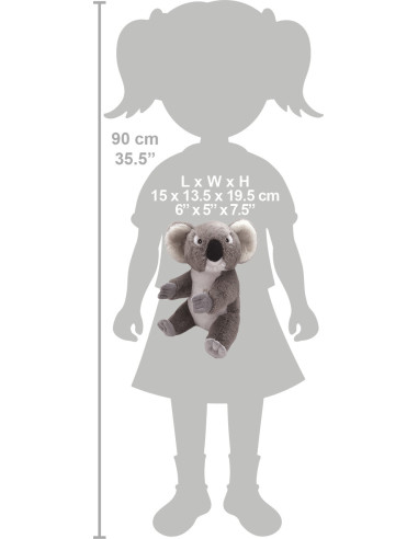 Urs Koala Ecokins - Jucarie Plus Wild Republic 20 cm,WR25185