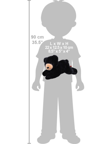 Urs Negru Ecokins - Jucarie Plus Wild Republic 20 cm,WR24807