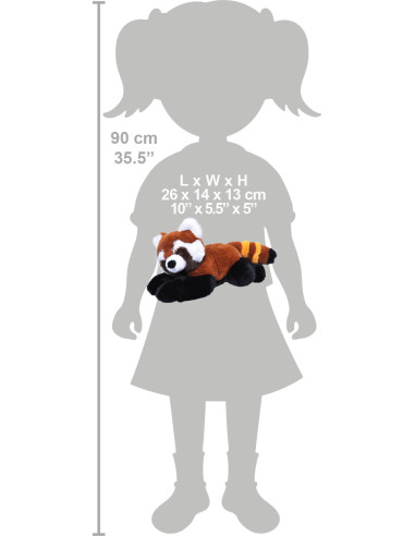 Urs Panda Rosu Ecokins - Jucarie Plus Wild Republic 20