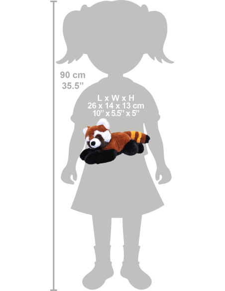 Urs Panda Rosu Ecokins - Jucarie Plus Wild Republic 20