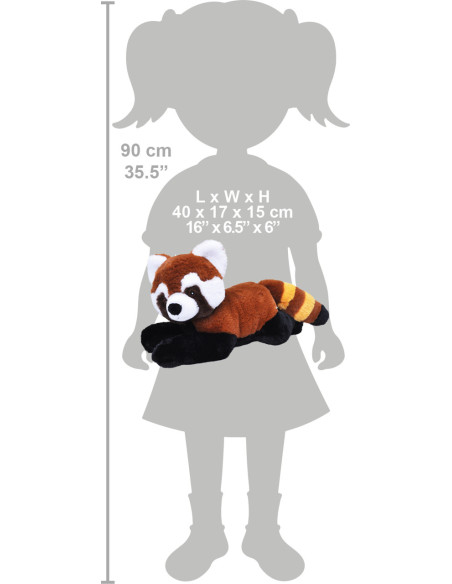 Urs Panda Rosu Ecokins - Jucarie Plus Wild Republic 30