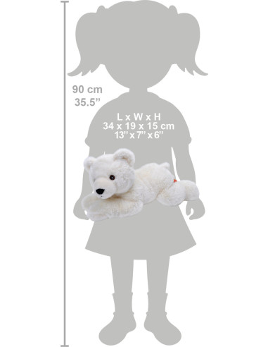 Urs Polar Ecokins - Jucarie Plus Wild Republic 30 cm,WR24732