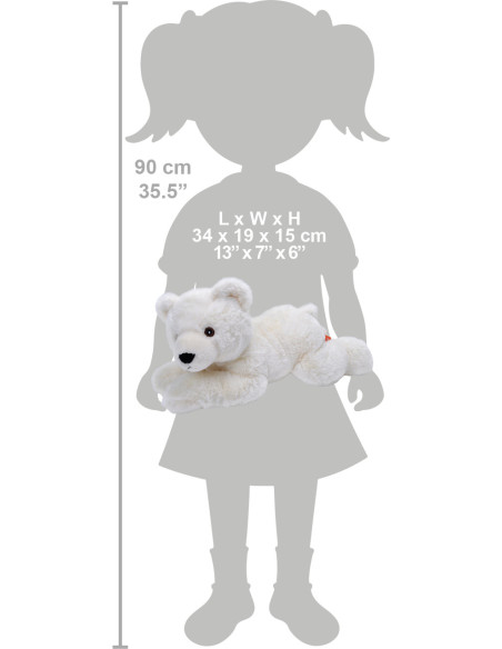 Urs Polar Ecokins - Jucarie Plus Wild Republic 30 cm,WR24732