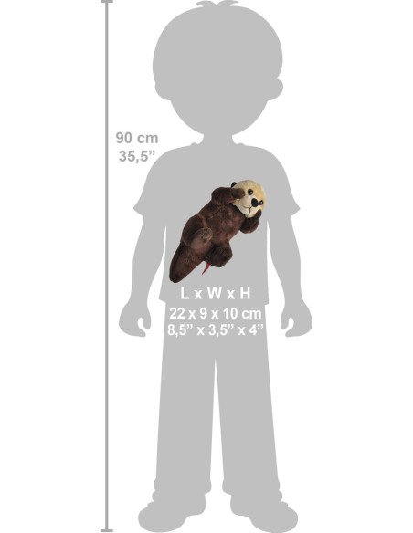 Vidra - Jucarie Plus Wild Republic cu Sunet,WR23321