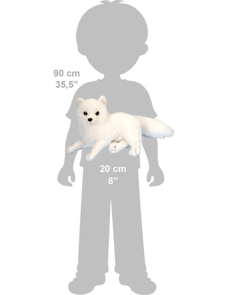 Vulpita Arctica - Jucarie Plus Wild Republic 20 cm,WR12269