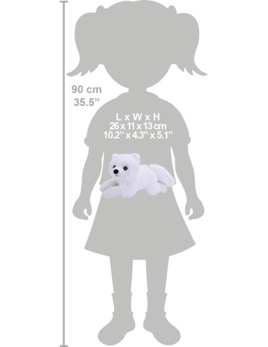 Vulpita Arctica Ecokins - Jucarie Plus Wild Republic 20