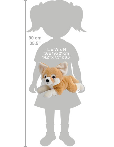 Vulpita Fennec Ecokins - Jucarie Plus Wild Republic 30