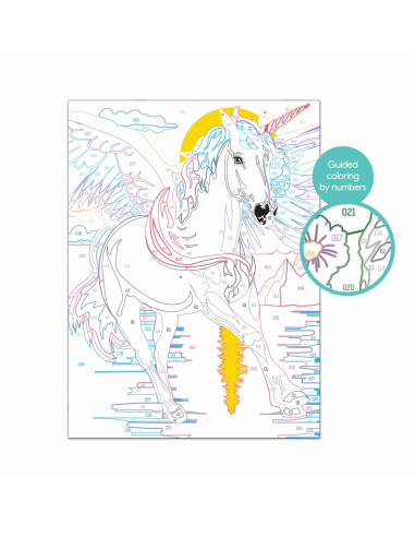 1038-41016,Picteaza Si Inrameaza Unicornul Magic