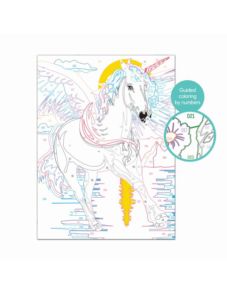 1038-41016,Picteaza Si Inrameaza Unicornul Magic