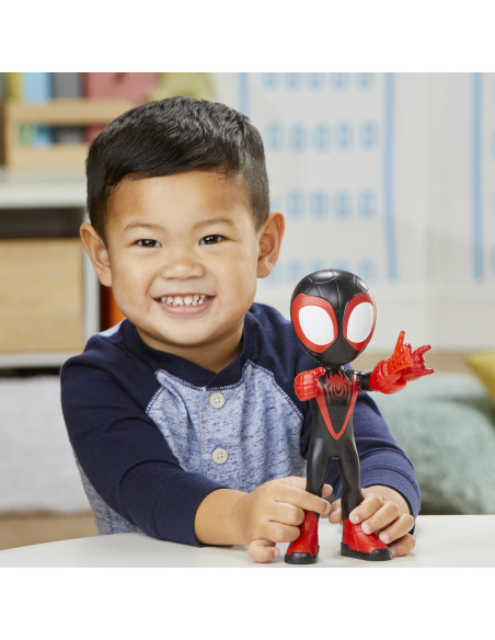 F3711_F3988,Spidey Prietenii Extraordinari Figurina Miles Morales Spider Man Supradimensionata 22.8cm