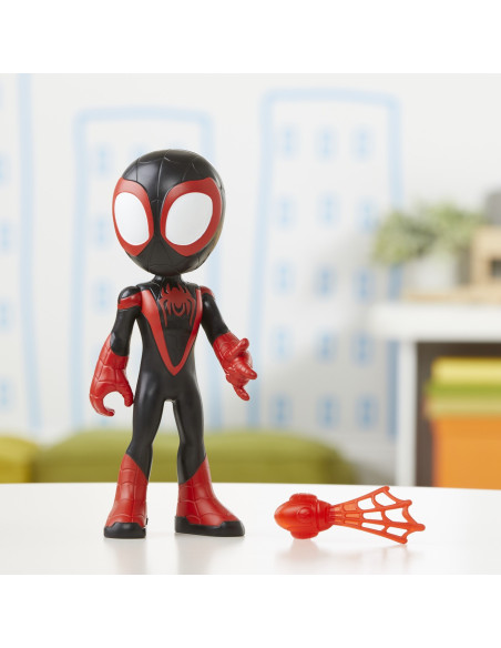 F3711_F3988,Spidey Prietenii Extraordinari Figurina Miles Morales Spider Man Supradimensionata 22.8cm