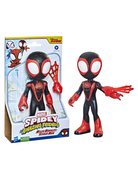 F3711_F3988,Spidey Prietenii Extraordinari Figurina Miles Morales Spider Man Supradimensionata 22.8cm