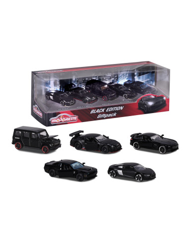 212053174,Majorette Set 5 Masinute Black Edition