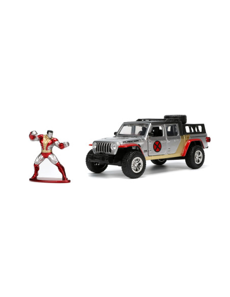 253223012,Jada Marvel Set Masinuta Metalica Jeep Gladiator Scara 1:32 Si Figurina Din Metal Colossus