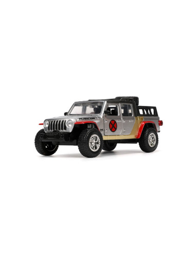 253223012,Jada Marvel Set Masinuta Metalica Jeep Gladiator Scara 1:32 Si Figurina Din Metal Colossus
