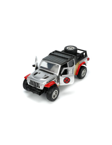 253223012,Jada Marvel Set Masinuta Metalica Jeep Gladiator Scara 1:32 Si Figurina Din Metal Colossus