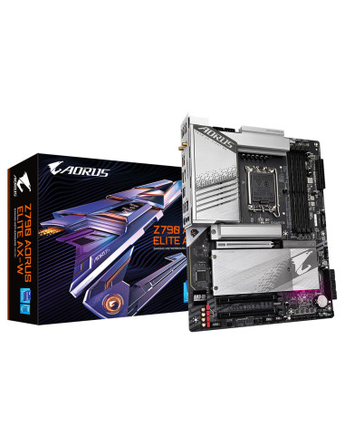 Z790 A ELITE AX-W,Placa de baza Gigabyte Z790 AORUS ELITE AX-W, LGA1700, 4X DDR5,1X HDMI, 1X DisplayPort, WI-FI 6E, 3X pcie x16,